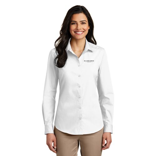 Port Authority Ladies Long Sleeve Carefree Poplin Shirt